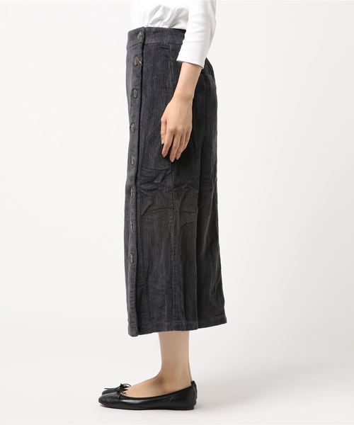 STYLEBLOCK（スタイルブロック）の「コーデュロイ釦開きロングタイトスカートペンシルスカート（スカート・レディース・チャコールグレー/ベージュ/ブラウン/アイボリー・M）」の6枚目の写真