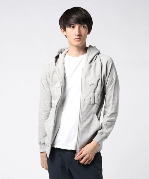 ダボロdaboro レザーパーカーグレー ダボロ パーカー daboro ダボロ