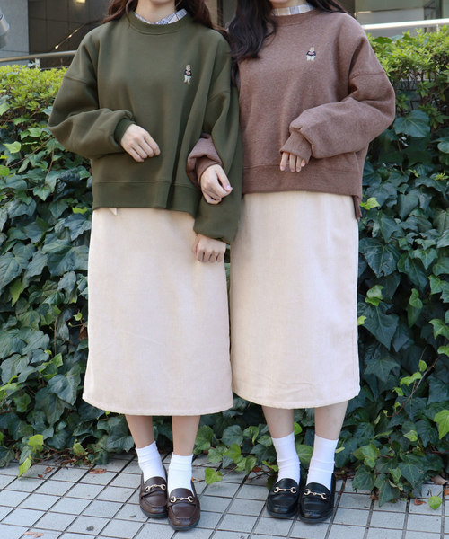 PairPair(ペアペア)の「コーデュロイ&チェック柄アソートベルト付ナロースカート(スカート・レディース・ベージュ/ネイビー/アイボリー/その他・FREE)」の9枚目の写真