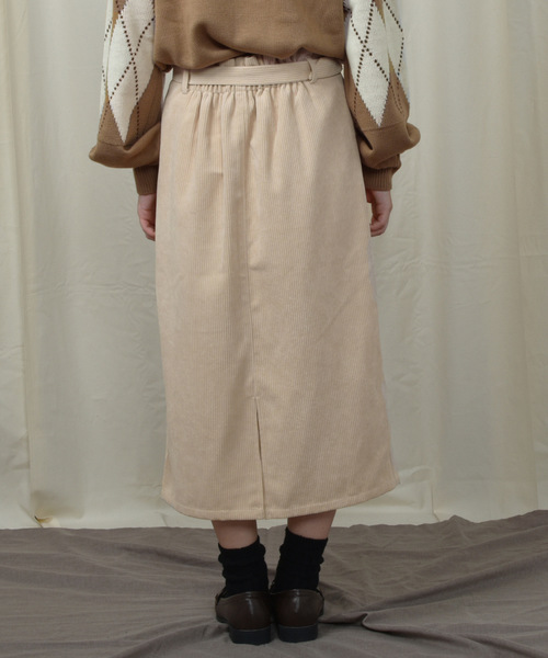 PairPair(ペアペア)の「コーデュロイ&チェック柄アソートベルト付ナロースカート(スカート・レディース・ベージュ/ネイビー/アイボリー/その他・FREE)」の20枚目の写真