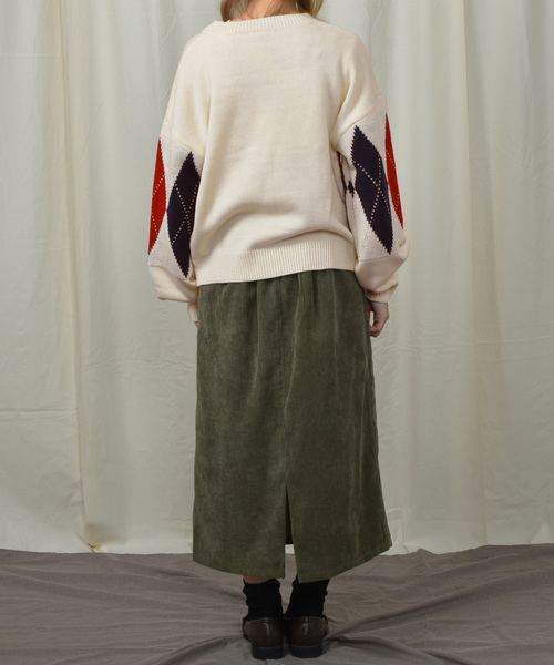 PairPair(ペアペア)の「コーデュロイ&チェック柄アソートベルト付ナロースカート(スカート・レディース・ベージュ/ネイビー/アイボリー/その他・FREE)」の12枚目の写真