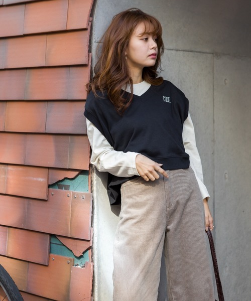 SpRay(スプレイ)の「ベストSETシャツ(Tシャツ/カットソー・レディース・ブラック/ブラウン/グリーン/パープル・FREE)」の19枚目の写真
