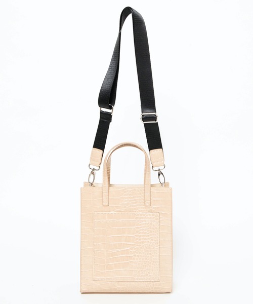 WEGO（ウィゴー）の「WEGO/2wayフェイクレザーポケットショルダー付きトートバッグ（トートバッグ・レディース・ブラック/ワイン/シルバー/その他5/その他1/その他3/その他4/その他2・FREE）」の6枚目の写真