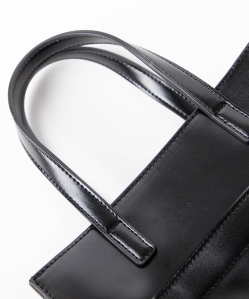 WEGO（ウィゴー）の「WEGO/2wayフェイクレザーポケットショルダー付きトートバッグ（トートバッグ・レディース・ブラック/ワイン/シルバー/その他5/その他1/その他3/その他4/その他2・FREE）」の17枚目の写真