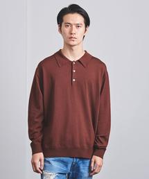 バトナー 長袖ポロシャツ Munsingwear 吸汗速乾ハイゲージバーズボーダー長袖ポロシャツ