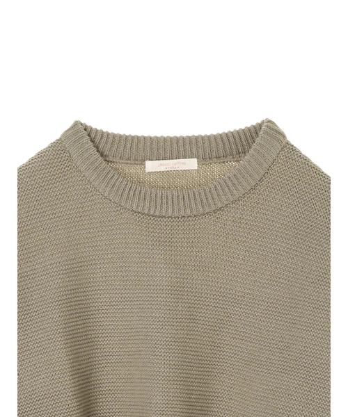 Green　Parks（グリーンパークス）の「サイドリボンニットプルオーバー　＊★（ニット/セーター・レディース・ブラック/ベージュ/アイボリー/ライトカーキ・FREE）」の11枚目の写真