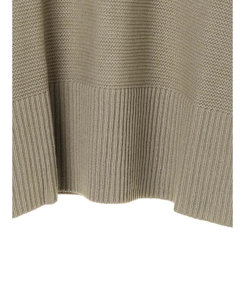 Green　Parks（グリーンパークス）の「サイドリボンニットプルオーバー　＊★（ニット/セーター・レディース・ブラック/ベージュ/アイボリー/ライトカーキ・FREE）」の9枚目の写真