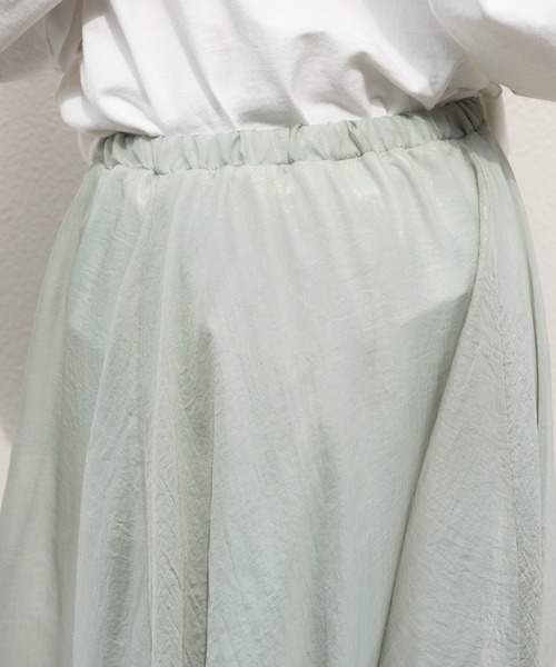 VANNIE U（ヴァニーユー）の「オーロラフレアスカート（スカート・レディース・ホワイト/ライトグリーン/ブルー/ベージュ・FREE）」の21枚目の写真