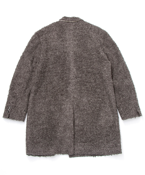 MONKEY TIME(モンキータイム)の「<MT×Chees> ∴ L/INLAY CHESTR/アウター ◆(ステンカラーコート・メンズ・ブラック/ライトグレー・MEDIUM/LARGE)」の6枚目の写真