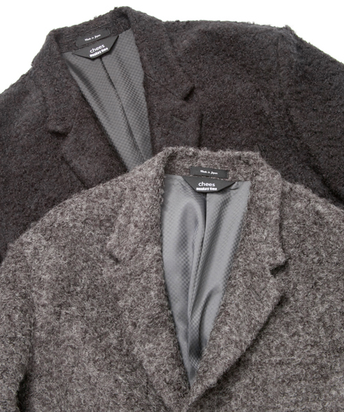 MONKEY TIME(モンキータイム)の「<MT×Chees> ∴ L/INLAY CHESTR/アウター ◆(ステンカラーコート・メンズ・ブラック/ライトグレー・MEDIUM/LARGE)」の7枚目の写真