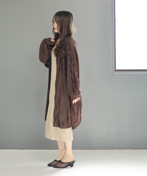 SESTO（セスト）の「ポインテッドトゥウエッジメッシュシアーミュールサンダル（サンダル・レディース・ブラック/ベージュ・L/S/3L/LL/M）」の22枚目の写真