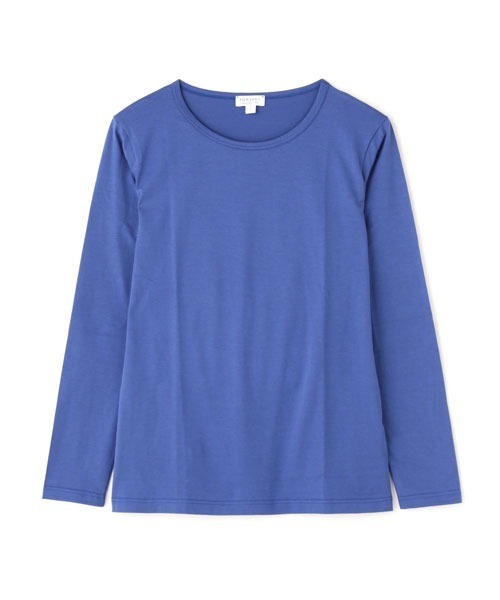SUNSPEL(サンスペル)の「SUNSPEL / WOMEN’S Q82 PLAIN(Tシャツ/カットソー・レディース・ブルー/ワインレッド・1/2)」の2枚目の写真