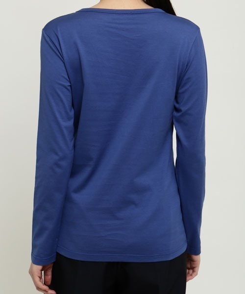 SUNSPEL(サンスペル)の「SUNSPEL / WOMEN’S Q82 PLAIN(Tシャツ/カットソー・レディース・ブルー/ワインレッド・1/2)」の5枚目の写真
