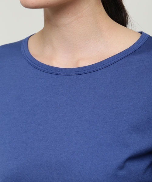 SUNSPEL(サンスペル)の「SUNSPEL / WOMEN’S Q82 PLAIN(Tシャツ/カットソー・レディース・ブルー/ワインレッド・1/2)」の7枚目の写真