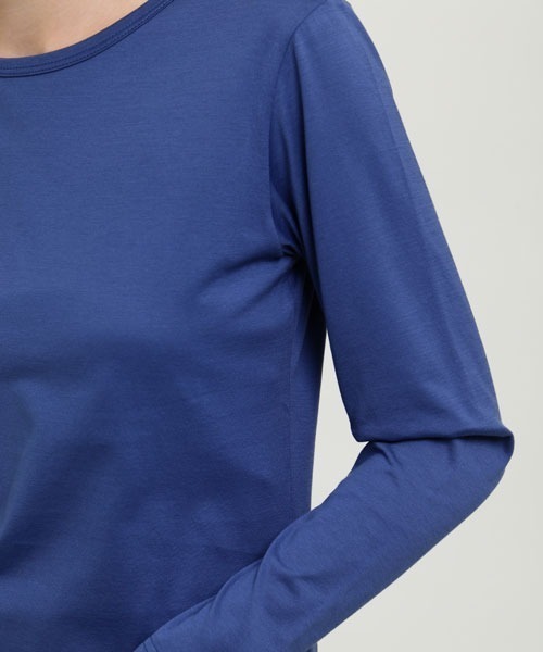 SUNSPEL(サンスペル)の「SUNSPEL / WOMEN’S Q82 PLAIN(Tシャツ/カットソー・レディース・ブルー/ワインレッド・1/2)」の8枚目の写真