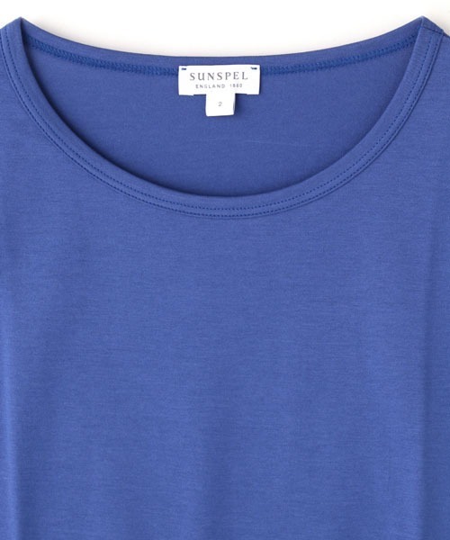 SUNSPEL(サンスペル)の「SUNSPEL / WOMEN’S Q82 PLAIN(Tシャツ/カットソー・レディース・ブルー/ワインレッド・1/2)」の9枚目の写真