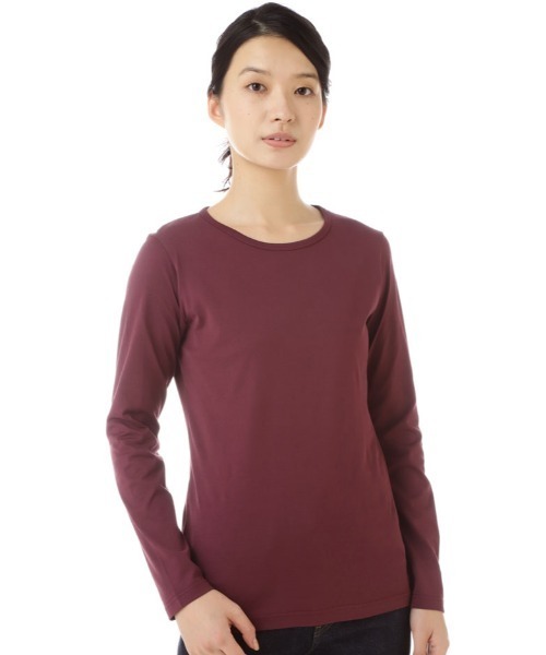 SUNSPEL(サンスペル)の「SUNSPEL / WOMEN’S Q82 PLAIN(Tシャツ/カットソー・レディース・ブルー/ワインレッド・1/2)」の13枚目の写真