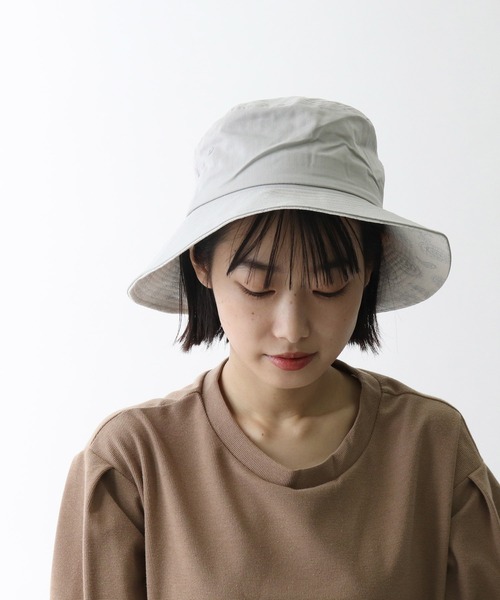 salle de bal（サルデバル）の「▽ ST:UV LONG BRIM BUCKET バケットハット（ハット・レディース・ブラック/オフホワイト/ベージュ/ネイビー/グレー・FREE）」の12枚目の写真