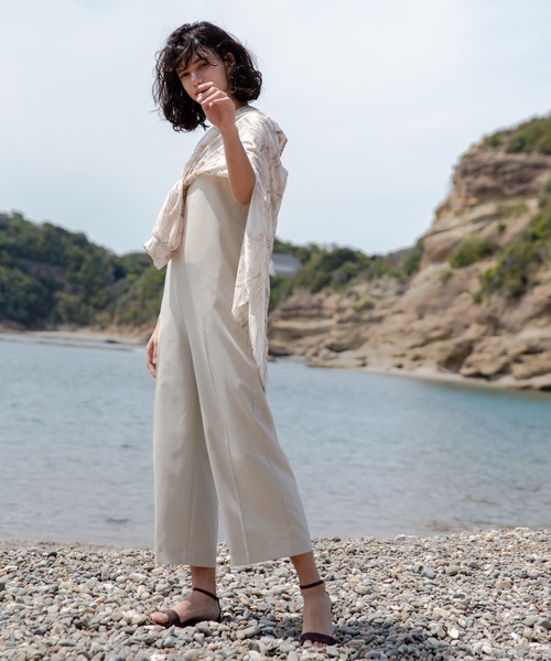 DouDou(ドゥドゥ)の「サロペット(サロペット/オーバーオール・レディース・ブラック/ベージュ・FREE)」の1枚目の写真