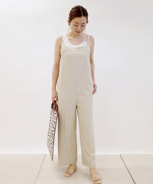 DouDou(ドゥドゥ)の「サロペット(サロペット/オーバーオール・レディース・ブラック/ベージュ・FREE)」の6枚目の写真