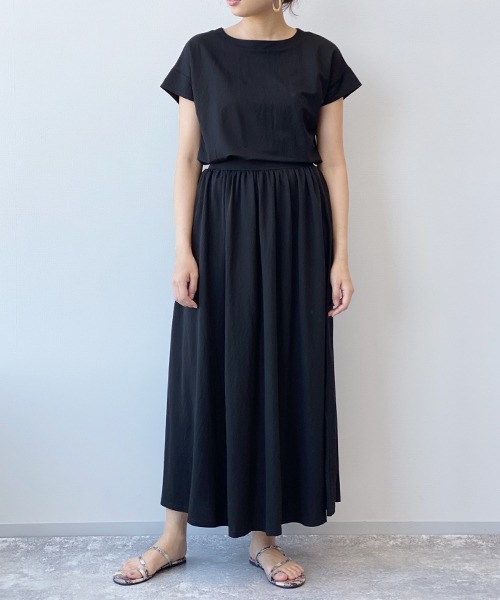 LAKOLE(ラコレ)の「【接触冷感】コンパクトピケマキシスカート / LAKOLE(スカート・レディース・ダークブラウン/カーキ/ブラック/ライトベージュ・MEDIUM/SMALL)」の16枚目の写真