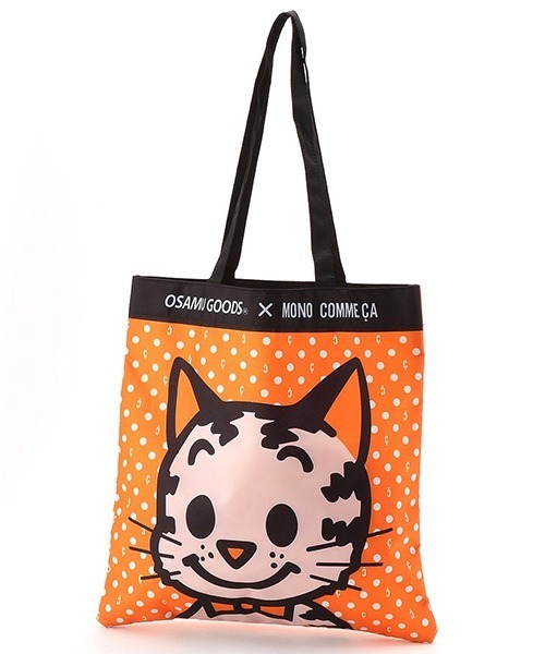 MONO　COMME CA（モノコムサ）の「ポケッタブルエコトート（トートバッグ・レディース・レッド/オレンジ/ブルー/グリーン・FREE）」の4枚目の写真