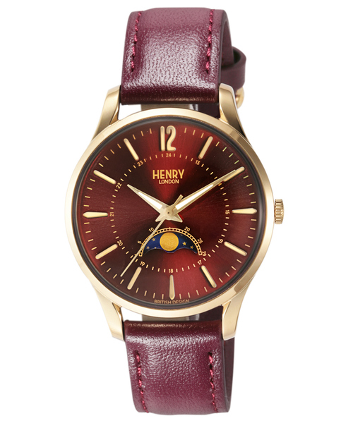 ABAHOUSE(アバハウス)の「ヘンリーロンドン HENRY LONDON HOLBORN ホルボーン HL34-LS-0428(アナログ腕時計・メンズ・ボルドー・フリー)」の1枚目の写真