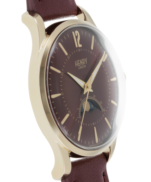 ABAHOUSE(アバハウス)の「ヘンリーロンドン HENRY LONDON HOLBORN ホルボーン HL34-LS-0428(アナログ腕時計・メンズ・ボルドー・フリー)」の3枚目の写真