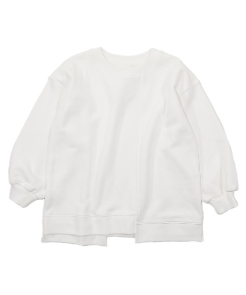 devirock（デビロック）の「BIGシルエット切替スウェットトレーナー（スウェット・キッズ・ホワイト/ブラック/ベージュ/ライトオリーブ/ブルー系その他/パープル系その他・110cm/100cm/120cm/130cm/140cm/150cm/160cm）」の14枚目の写真