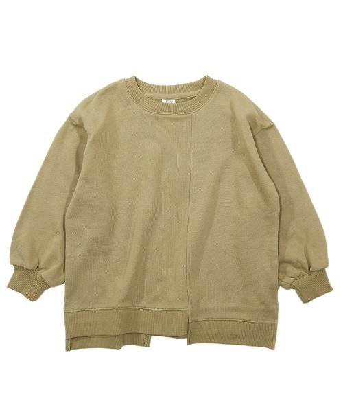 devirock（デビロック）の「BIGシルエット切替スウェットトレーナー（スウェット・キッズ・ホワイト/ブラック/ベージュ/ライトオリーブ/ブルー系その他/パープル系その他・110cm/100cm/120cm/130cm/140cm/150cm/160cm）」の17枚目の写真