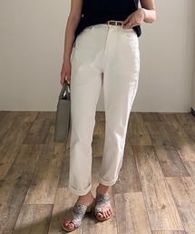 ハイウエストテーパードパンツ