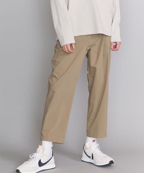 BEAUTY&YOUTH UNITED ARROWS（ビューティーアンドユースユナイテッドアローズ）の「BY パウダークロス イージー オッドパンツ【セットアップ対応】（その他パンツ・メンズ・ベージュ/オリーブ/ダークグレー・X-LARGE/LARGE/SMALL/MEDIUM）」の2枚目の写真