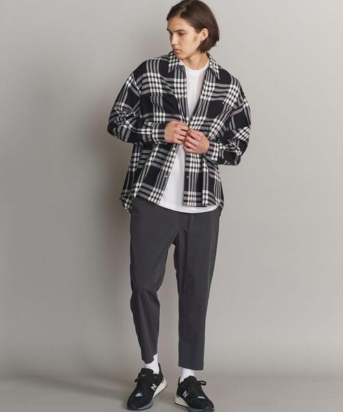 BEAUTY&YOUTH UNITED ARROWS（ビューティーアンドユースユナイテッドアローズ）の「BY パウダークロス イージー オッドパンツ【セットアップ対応】（その他パンツ・メンズ・ベージュ/オリーブ/ダークグレー・X-LARGE/LARGE/SMALL/MEDIUM）」の6枚目の写真