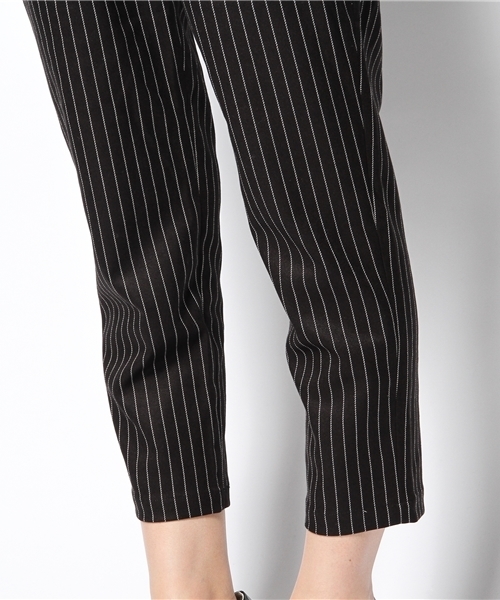 Heather（ヘザー）の「ハイウエストサスペンダーパンツ　552640（その他パンツ・レディース・ネイビー/ストライプ/ブラック・FREE）」の10枚目の写真