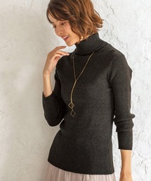 ふわもちタートルネックニットプルオーバー