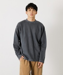 AZUL by moussy | MOCK NECK LONG TEE/モックネックロングTシャツ(Tシャツ/カットソー)