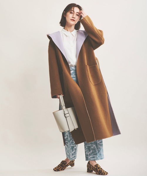 The Virgnia（ザ ヴァージニア）の「ジャガードパイピングタックパンツ（その他パンツ・レディース・ベージュ/ライトグリーン・38/36）」の6枚目の写真