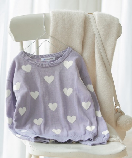 GLOBAL WORK（グローバルワーク）の「【キッズ】洗えるグラフィックニット/885372（ニット/セーター・キッズ・チャコールグレー/ブラック/ブラウン/ライトグリーン/パープル系その他2/ホワイト系その他2・110cm/100cm/120cm/130cm/140cm）」の6枚目の写真