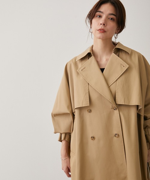 安い セール オンライン セール 花粉ガード 撥水 トレンチポンチョ トレンチコート Salon Adam Et Rope サロン アダム エ ロペ のファッション 当店売れ筋 入荷 Chocolate Brands Com