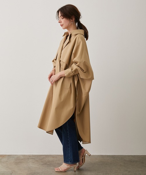 安い セール オンライン セール 花粉ガード 撥水 トレンチポンチョ トレンチコート Salon Adam Et Rope サロン アダム エ ロペ のファッション 当店売れ筋 入荷 Chocolate Brands Com