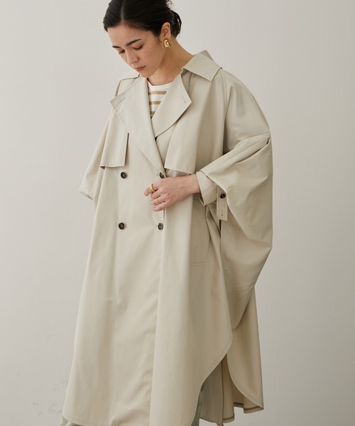 安い セール オンライン セール 花粉ガード 撥水 トレンチポンチョ トレンチコート Salon Adam Et Rope サロン アダム エ ロペ のファッション 当店売れ筋 入荷 Chocolate Brands Com