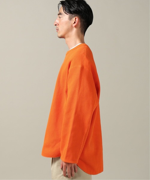 JOURNAL STANDARD(ジャーナルスタンダード)の「ヘビーワッフル クルーネック(Tシャツ/カットソー・メンズ・オレンジ/ライトブルー/ホワイト/ブラック系その他・SMALL/LARGE/MEDIUM)」の7枚目の写真