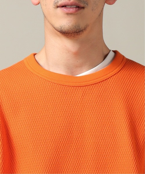 JOURNAL STANDARD(ジャーナルスタンダード)の「ヘビーワッフル クルーネック(Tシャツ/カットソー・メンズ・オレンジ/ライトブルー/ホワイト/ブラック系その他・SMALL/LARGE/MEDIUM)」の9枚目の写真