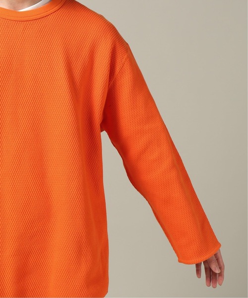 JOURNAL STANDARD(ジャーナルスタンダード)の「ヘビーワッフル クルーネック(Tシャツ/カットソー・メンズ・オレンジ/ライトブルー/ホワイト/ブラック系その他・SMALL/LARGE/MEDIUM)」の11枚目の写真