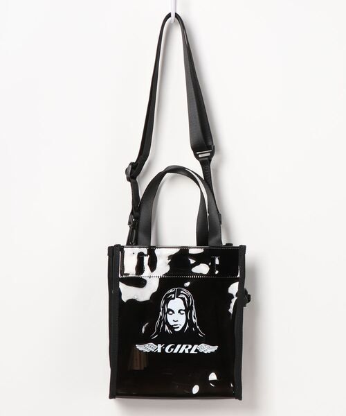 X-girl(エックスガール)の「【X-girl /エックスガール】 ANGEL FACE MINI TOTE BAG(トートバッグ・レディース・ホワイト/ブラック/ベージュ・FREE)」の3枚目の写真