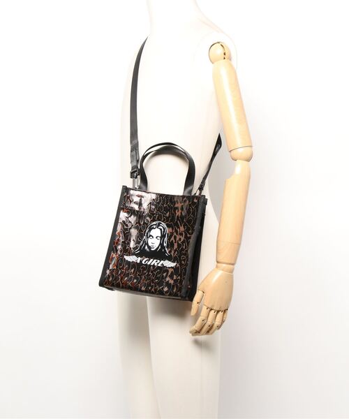 X-girl(エックスガール)の「【X-girl /エックスガール】 ANGEL FACE MINI TOTE BAG(トートバッグ・レディース・ホワイト/ブラック/ベージュ・FREE)」の7枚目の写真