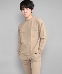 RM/クルーネック ポケットナイロンティ