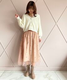 MAJESTIC LEGON | アンニュイフラワーチュールスカート(スカート)