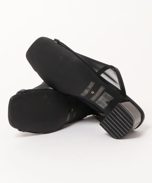 Bridget Birkin（ブリジットバーキン）の「チュールスクエアミュール(512305)（サンダル・レディース・ブラック/ベージュ・LL/M/L/S）」の4枚目の写真