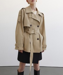 【Fano Studios】 Double breasted middle length wide trench coat cb-3 FC21W042